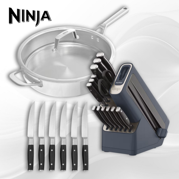Ninja Bundle – Knife Set, Steak Knives & Pan #2
